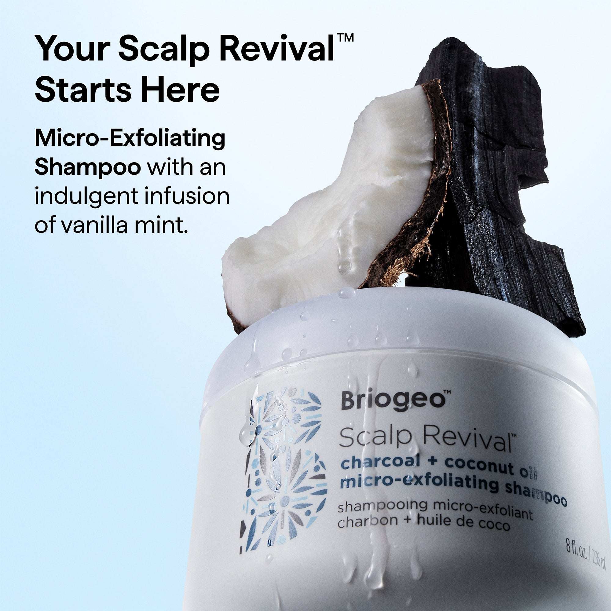 Scalp Revival™ Charcoal + Coconut Oil Micro-Exfoliating Shampoo, 2 oz