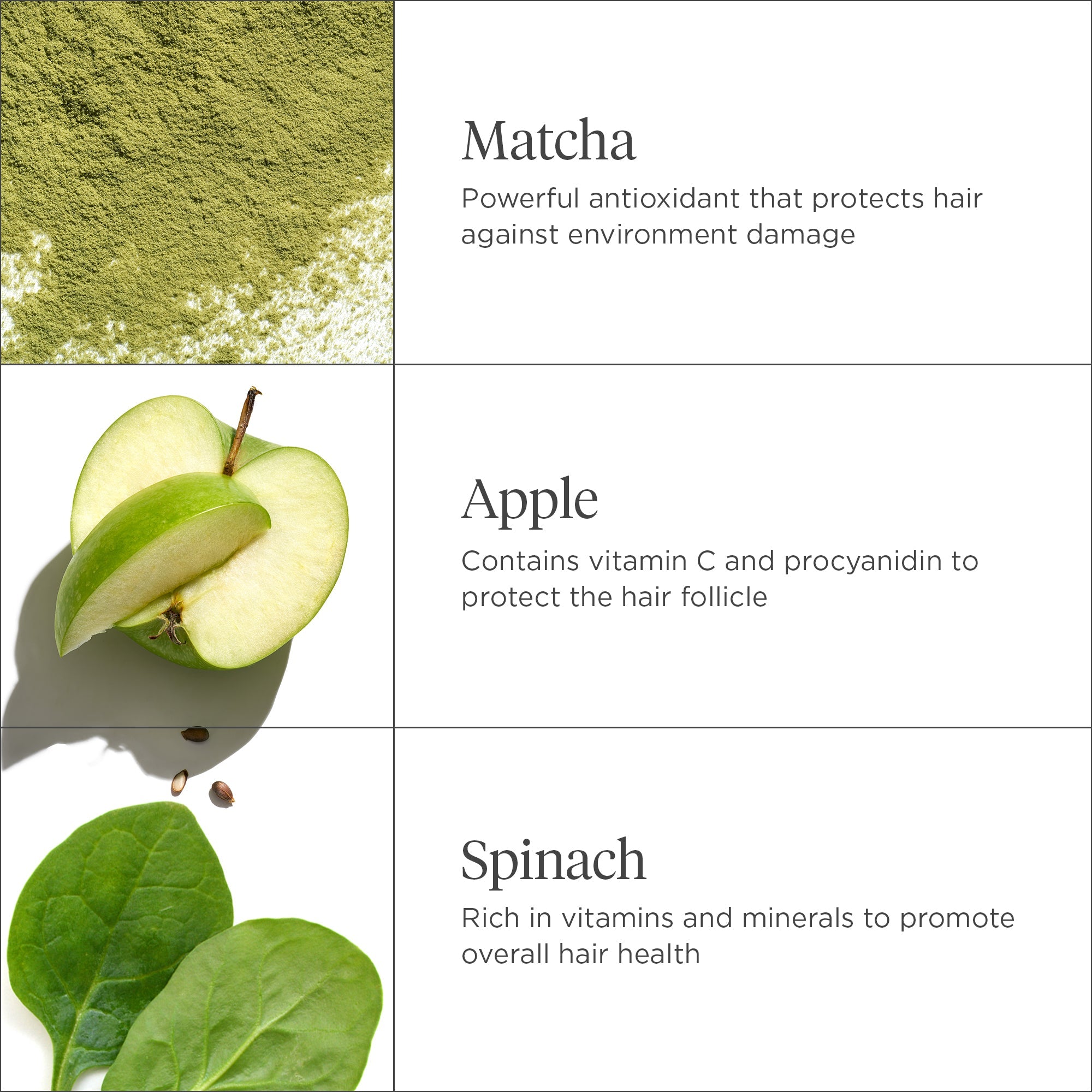 Superfoods Matcha + Apple Replenishing Superfood Shampoo